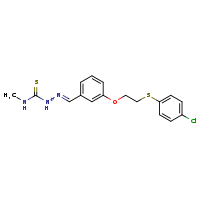 1-[(E)-[(3-{2-[(4-chlorophenyl)sulfanyl]ethoxy}phenyl)methylidene]amino]-3-methylthiourea