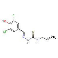 1-[(E)-[(3,5-dichloro-4-hydroxyphenyl)methylidene]amino]-3-(prop-2-en-1-yl)thiourea