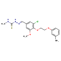 1-[(E)-({3-chloro-5-methoxy-4-[2-(3-methylphenoxy)ethoxy]phenyl}methylidene)amino]-3-methylthiourea