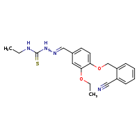 1-[(E)-({4-[(2-cyanophenyl)methoxy]-3-ethoxyphenyl}methylidene)amino]-3-ethylthiourea
