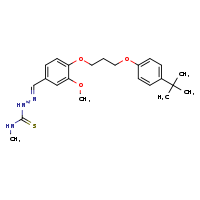 1-[(E)-({4-[3-(4-tert-butylphenoxy)propoxy]-3-methoxyphenyl}methylidene)amino]-3-methylthiourea