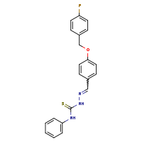 1-[(E)-({4-[(4-fluorophenyl)methoxy]phenyl}methylidene)amino]-3-phenylthiourea