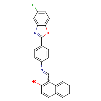 1-[(E)-{[4-(5-chloro-1,3-benzoxazol-2-yl)phenyl]imino}methyl]naphthalen-2-ol