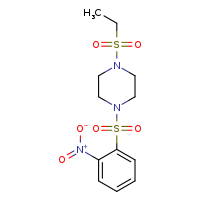 1-(ethanesulfonyl)-4-(2-nitrobenzenesulfonyl)piperazine