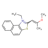 1-ethyl-2-[(1E)-2-methoxyprop-1-en-1-yl]naphtho[1,2-d][1,3]thiazol-1-ium