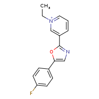 1-ethyl-3-[5-(4-fluorophenyl)-1,3-oxazol-2-yl]pyridin-1-ium