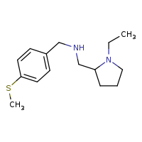 [(1-ethylpyrrolidin-2-yl)methyl]({[4-(methylsulfanyl)phenyl]methyl})amine