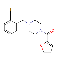 1-(furan-2-carbonyl)-4-{[2-(trifluoromethyl)phenyl]methyl}piperazine