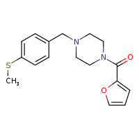 1-(furan-2-carbonyl)-4-{[4-(methylsulfanyl)phenyl]methyl}piperazine