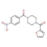 1-(furan-2-carbonyl)-4-(4-nitrobenzoyl)piperazine