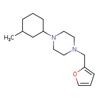 1-(furan-2-ylmethyl)-4-(3-methylcyclohexyl)piperazine