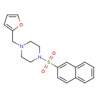 1-(furan-2-ylmethyl)-4-(naphthalene-2-sulfonyl)piperazine