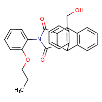 1-(hydroxymethyl)-17-(2-propoxyphenyl)-17-azapentacyclo[6.6.5.0²,?.0?,¹?.0¹?,¹?]nonadeca-2(7),3,5,9(14),10,12-hexaene-16,18-dione
