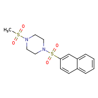 1-methanesulfonyl-4-(naphthalene-2-sulfonyl)piperazine
