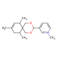 1-methyl-3-{7,9,11-trimethyl-2,4-dioxaspiro[5.5]undec-8-en-3-yl}pyridin-1-ium