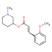 1-methylpiperidin-3-yl (2E)-3-(2-methoxyphenyl)prop-2-enoate