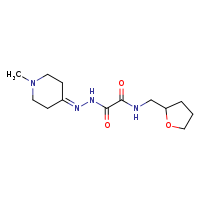 1-[N'-(1-methylpiperidin-4-ylidene)hydrazinecarbonyl]-N-(oxolan-2-ylmethyl)formamide