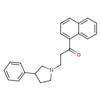 1-(naphthalen-1-yl)-3-(3-phenylpyrrolidin-1-yl)propan-1-one