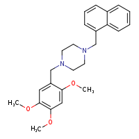 1-(naphthalen-1-ylmethyl)-4-[(2,4,5-trimethoxyphenyl)methyl]piperazine