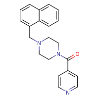 1-(naphthalen-1-ylmethyl)-4-(pyridine-4-carbonyl)piperazine