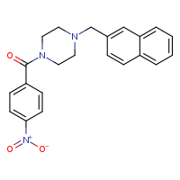 1-(naphthalen-2-ylmethyl)-4-(4-nitrobenzoyl)piperazine