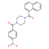 1-(naphthalene-1-carbonyl)-4-(4-nitrobenzoyl)piperazine