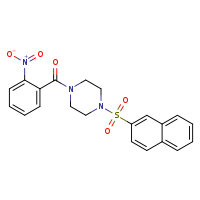 1-(naphthalene-2-sulfonyl)-4-(2-nitrobenzoyl)piperazine