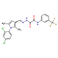 1-{N'-[(E)-[1-(2,4-dichlorophenyl)-2,5-dimethylpyrrol-3-yl]methylidene]hydrazinecarbonyl}-N-[3-(trifluoromethyl)phenyl]formamide