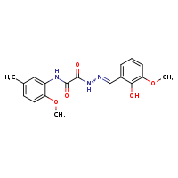 1-{N'-[(E)-(2-hydroxy-3-methoxyphenyl)methylidene]hydrazinecarbonyl}-N-(2-methoxy-5-methylphenyl)formamide