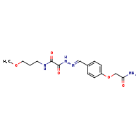 1-{N'-[(E)-[4-(carbamoylmethoxy)phenyl]methylidene]hydrazinecarbonyl}-N-(3-methoxypropyl)formamide