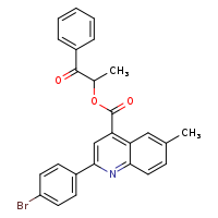 1-oxo-1-phenylpropan-2-yl 2-(4-bromophenyl)-6-methylquinoline-4-carboxylate