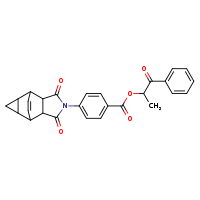 1-oxo-1-phenylpropan-2-yl 4-{3,5-dioxo-4-azatetracyclo[5.3.2.0²,?.0?,¹?]dodec-11-en-4-yl}benzoate