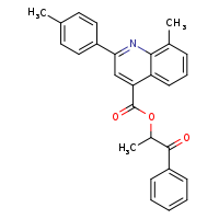 1-oxo-1-phenylpropan-2-yl 8-methyl-2-(4-methylphenyl)quinoline-4-carboxylate