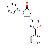 1-phenyl-4-[5-(pyridin-4-yl)-1,2,4-oxadiazol-3-yl]pyrrolidin-2-one