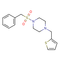 1-phenylmethanesulfonyl-4-(thiophen-2-ylmethyl)piperazine