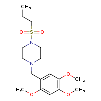 1-(propane-1-sulfonyl)-4-[(2,4,5-trimethoxyphenyl)methyl]piperazine