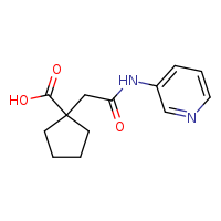 1-{[(pyridin-3-yl)carbamoyl]methyl}cyclopentane-1-carboxylic acid