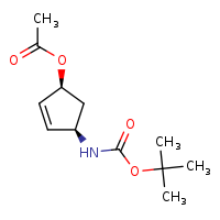 (1S,4R)-4-[(tert-butoxycarbonyl)amino]cyclopent-2-en-1-yl acetate