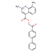 2-{[1,1'-biphenyl]-4-yl}-2-oxoethyl 2,8-dimethylquinoline-4-carboxylate