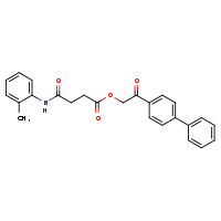 2-{[1,1'-biphenyl]-4-yl}-2-oxoethyl 3-[(2-methylphenyl)carbamoyl]propanoate