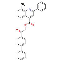 2-{[1,1'-biphenyl]-4-yl}-2-oxoethyl 8-methyl-2-phenylquinoline-4-carboxylate