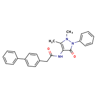 2-{[1,1'-biphenyl]-4-yl}-N-(1,5-dimethyl-3-oxo-2-phenylpyrazol-4-yl)acetamide