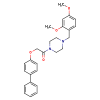 2-{[1,1'-biphenyl]-4-yloxy}-1-{4-[(2,4-dimethoxyphenyl)methyl]piperazin-1-yl}ethanone