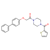 2-{[1,1'-biphenyl]-4-yloxy}-1-[4-(thiophene-2-carbonyl)piperazin-1-yl]ethanone