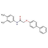 2-{[1,1'-biphenyl]-4-yloxy}-N-(3,4-dimethylphenyl)acetamide