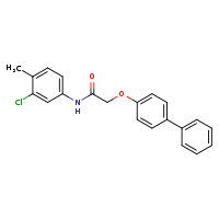 2-{[1,1'-biphenyl]-4-yloxy}-N-(3-chloro-4-methylphenyl)acetamide