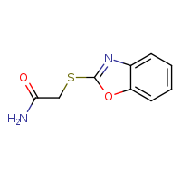 2-(1,3-benzoxazol-2-ylsulfanyl)acetamide