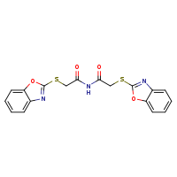 2-(1,3-benzoxazol-2-ylsulfanyl)-N-[2-(1,3-benzoxazol-2-ylsulfanyl)acetyl]acetamide
