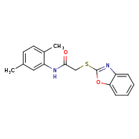 2-(1,3-benzoxazol-2-ylsulfanyl)-N-(2,5-dimethylphenyl)acetamide