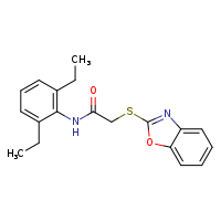 2-(1,3-benzoxazol-2-ylsulfanyl)-N-(2,6-diethylphenyl)acetamide